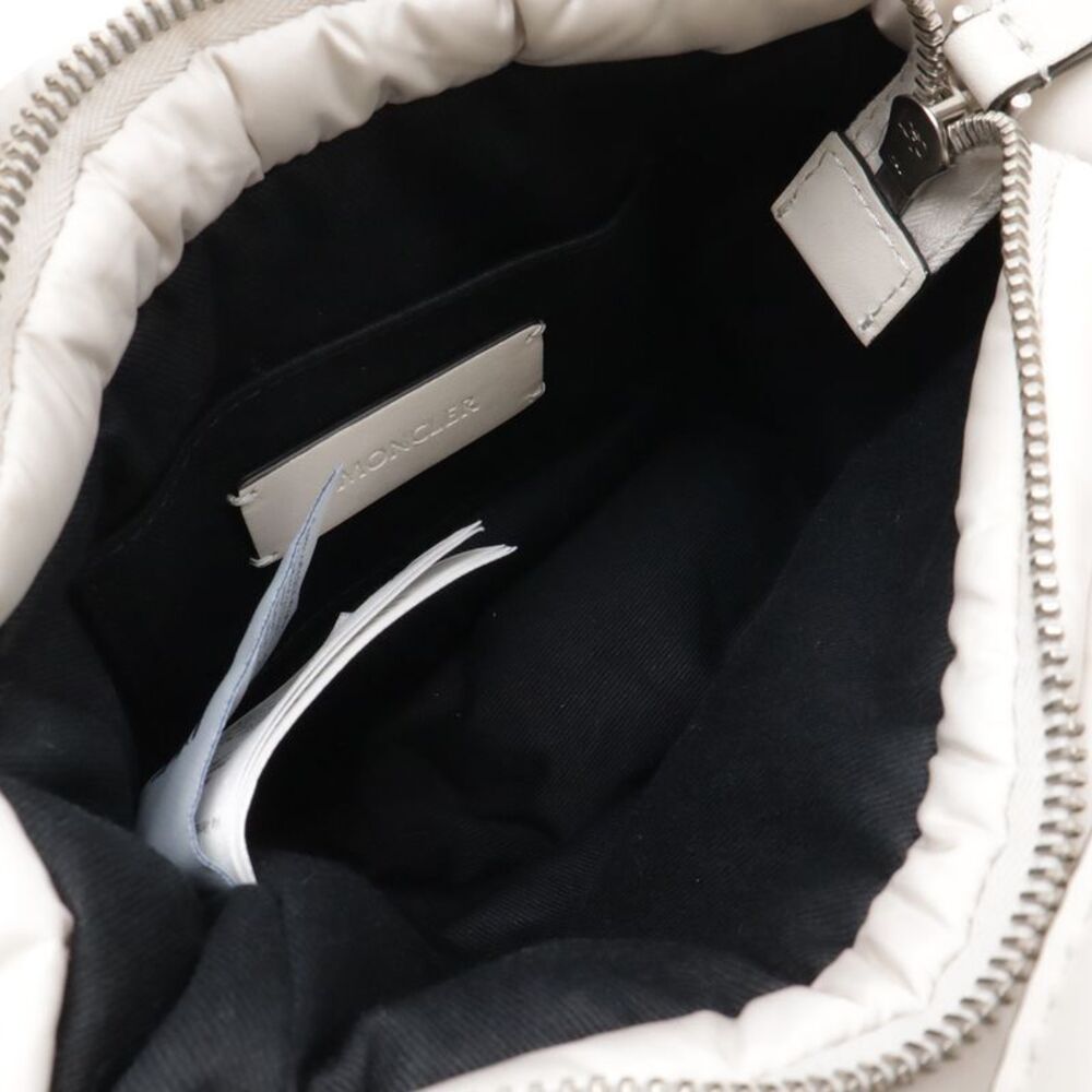 Moncler Micro Caradoc Mini Tote 2-Way Shoulder Bag Nylon White - Picture 7 of 8
